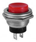 Push buton fara retinere  rosu 3A 250V, soclu metal, MD90533