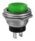 Push buton fara retinere verde 3A 250V, soclu metal, MD90532