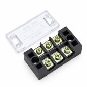 Regleta electrica 3 poli 25A 600V cu capac, MD90358