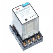 Releu 12V 10A 8 pini pozitionati circular, DC, soclu inclus 60.12.9.012.0040