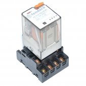 Releu 24V AC 10A 3PDT 11 Pini 60.13.8.024.0040 cu Soclu
