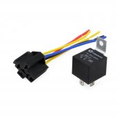 Releu auto 12V 40 A JD1914 cu soclu 5 pini 