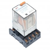 Releu 12V AC 10A DPDT 8 Pini 60.12.8.012.0040 cu Soclu