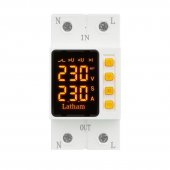 Releu protectie supracurent, supratensiune 1-63A,  AVR-63