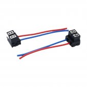 Set 2 mufe ceramice H7 pentru becuri auto, cu fire