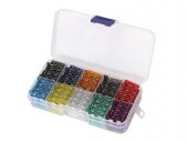 Set sigurante auto MIDI 19mm, 100 bucati, sortiment, in cutie, MD60040