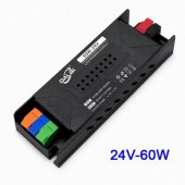 Sursă Alimentare LED 24V 60W 2.5A Slim cu Conectare Rapidă Push-In