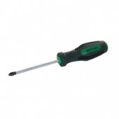 Surubelnita Pozidriv PZ1 x 75 mm cu vârf magnetic CR-VA, mâner cauciucat antiderapant