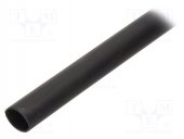 Tub termocontractabil 25mm, negru lungime 1m